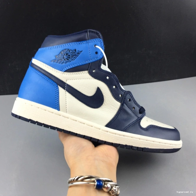 Jordan High 1 555088-140 Air Obsidian Retro OG 0911